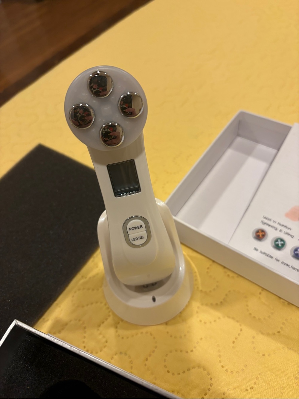 White LED Facial Massager for Women Skincare